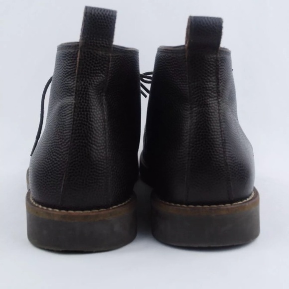 Zara Men's Lizard Skin Print Lace Up Ankle Boots - Picture 3 of 8